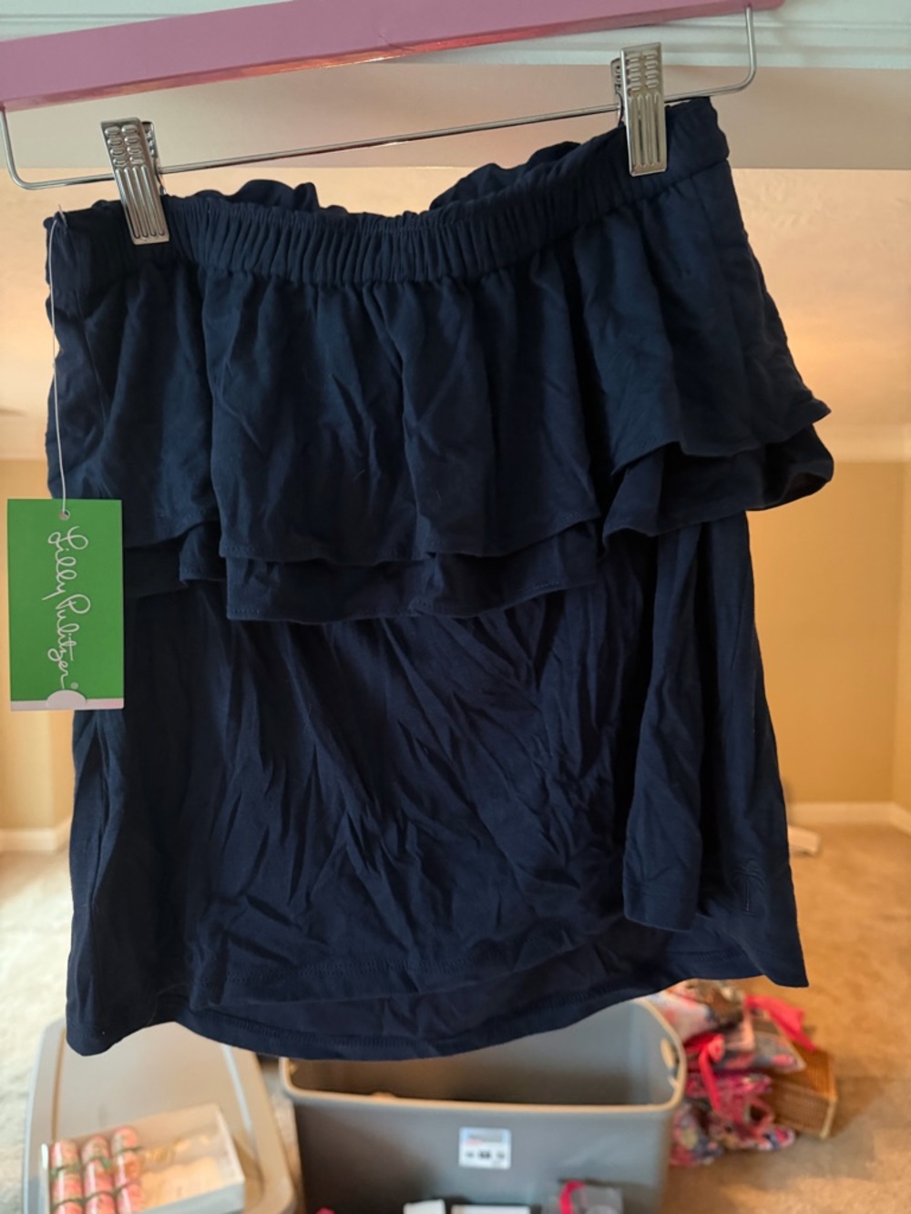 Lilly Pulitzer NWT Rilo True Navy Tube Top - Picture 3 of 4